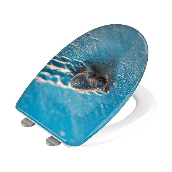 Sedile per wc con chiusura automatica 37,5 x 41,5 cm Caretta - Wenko