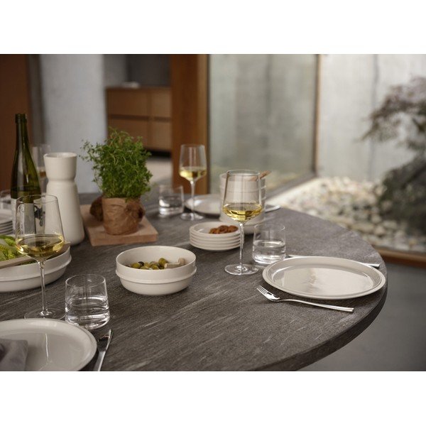 Piatto color crema in porcellana ø 24 cm Eau – Zone-image-1