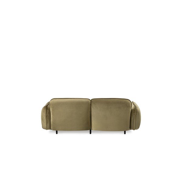 Divano in velluto verde 188 cm Bean - EMKO-image-4