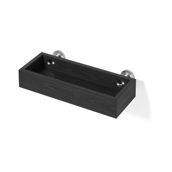 Mensola da parete per bagno in rovere nero Yoku - Wireworks