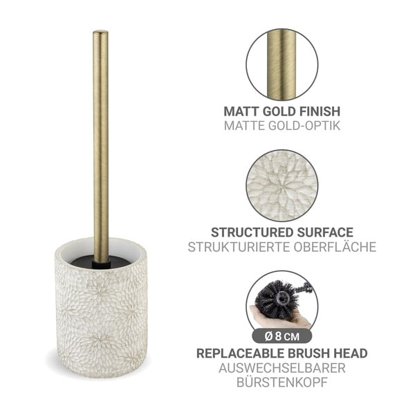 Scopino WC bianco opaco in poliresina Montalfano – Wenko-image-2