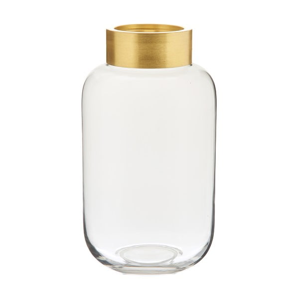 Vaso in vetro fatto a mano color oro Lori - Westwing Collection-image-2