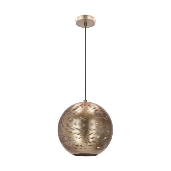 Lampada a sospensione di colore bronzo con paralume in metallo Sfinks - Candellux Lighting