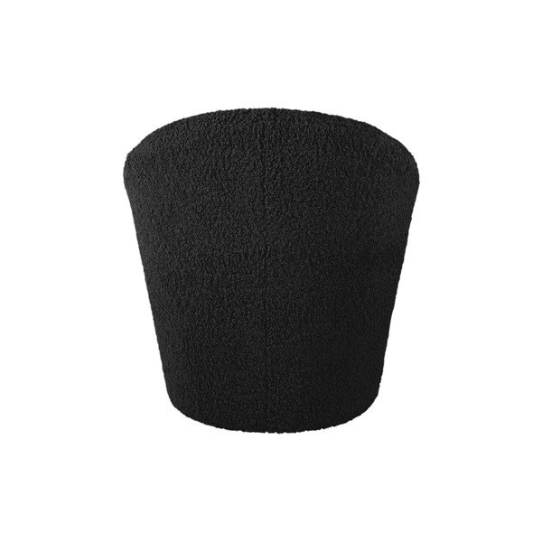 Poltrona nera in tessuto bouclé Cuddly - Leitmotiv-image-3