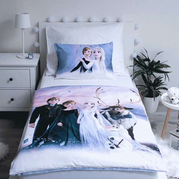 Biancheria da letto per culla in cotone 100x135 cm Frozen 2 - Jerry Fabrics-image-1