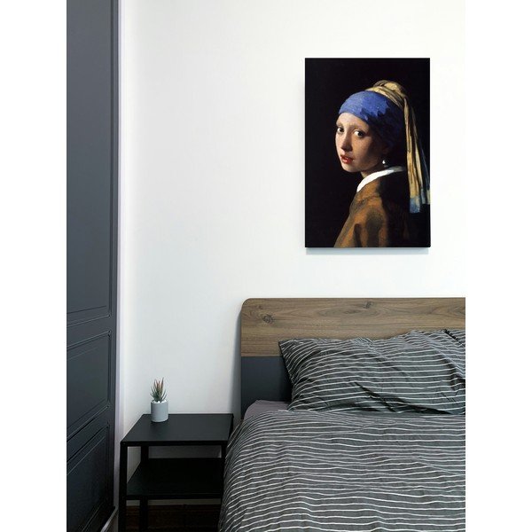 Riproduzione pittorica 50x70 cm Johannes Vermeer - Girl with a Pearl Earring - Fedkolor-image-1