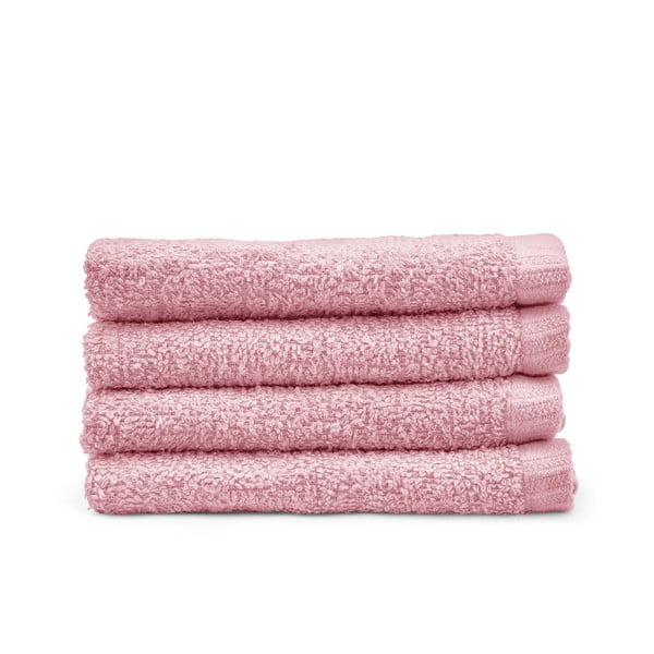 Set di asciugamani con asciugatura rapida rosa in cotone 4 pz 30x30 cm Quick Dry – Catherine Lansfield