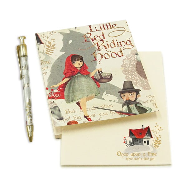 Quaderno con penna 50 pagine formato A6 Little Red Riding Hood - Kartos
