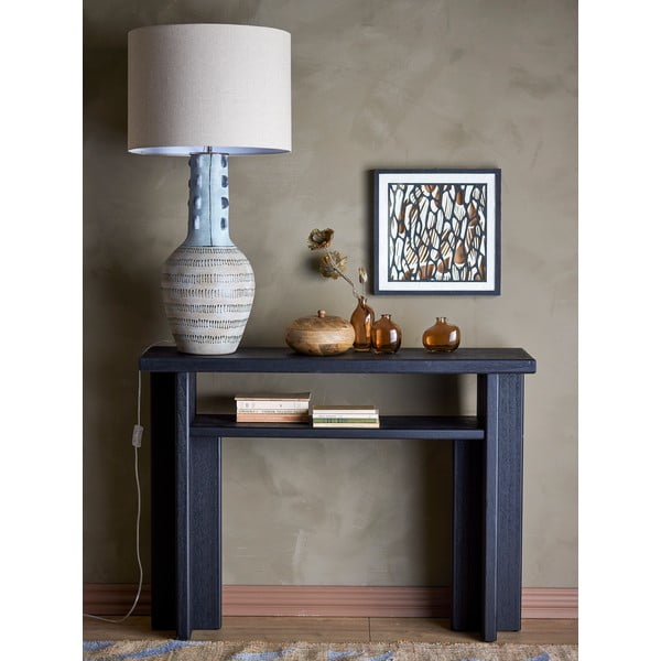 Tavolo consolle nero 32x110 cm Cupa – Bloomingville-image-1