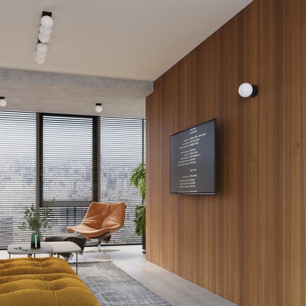 Lampada da parete bianca e nera Blaze – Sollux-image-4