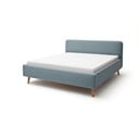 Letto matrimoniale imbottito blu polveroso rete non inclusa 180x200 cm Mattis – Meise Möbel