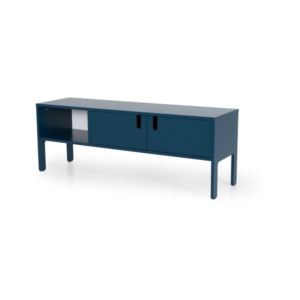 Tavolo TV blu petrolio, larghezza 137 cm Uno - Tenzo-image-1