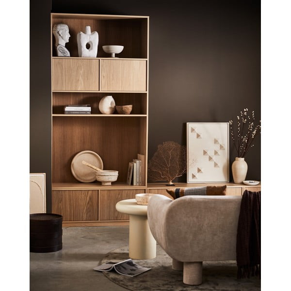 Parete attrezzata modulare in rovere naturale 217x243 cm Modulair - vtwonen-image-3