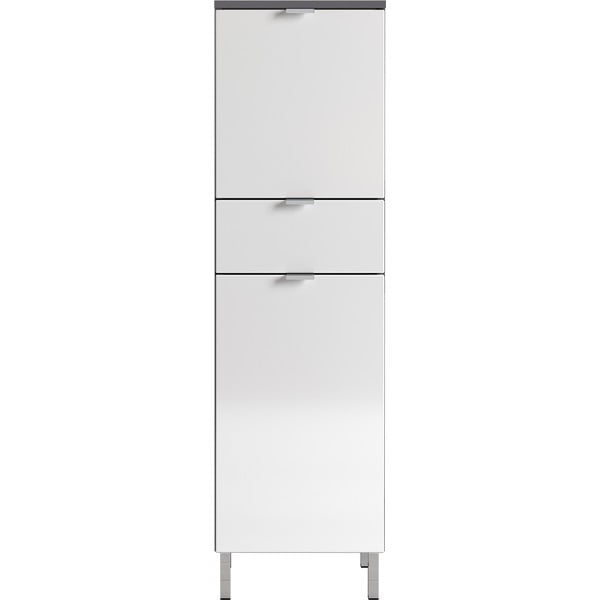 Mobile bagno alto bianco e grigio 34x120 cm Mauresa - Germania-image-1