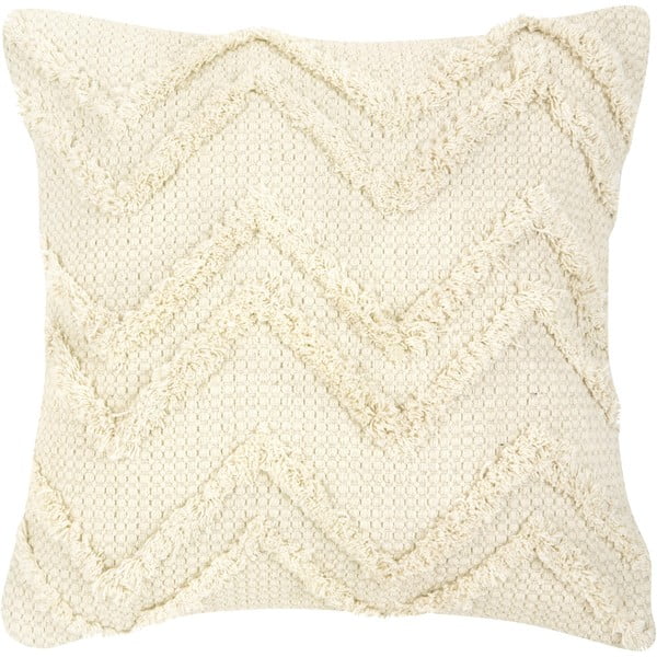 Federa decorativa in cotone beige, 45 x 45 cm Akesha - Westwing Collection