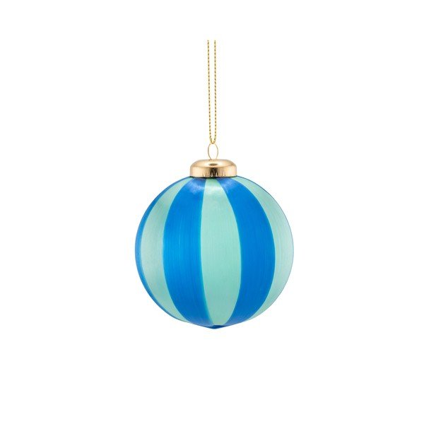 Set di palline di Natale in tessuto 6 pz 23,5 cm Yarn Stripe – Sass & Belle-image-1