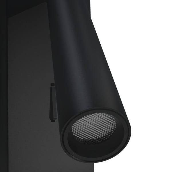 Lampada da parete nera, altezza 16,5 cm Clara - SULION-image-2