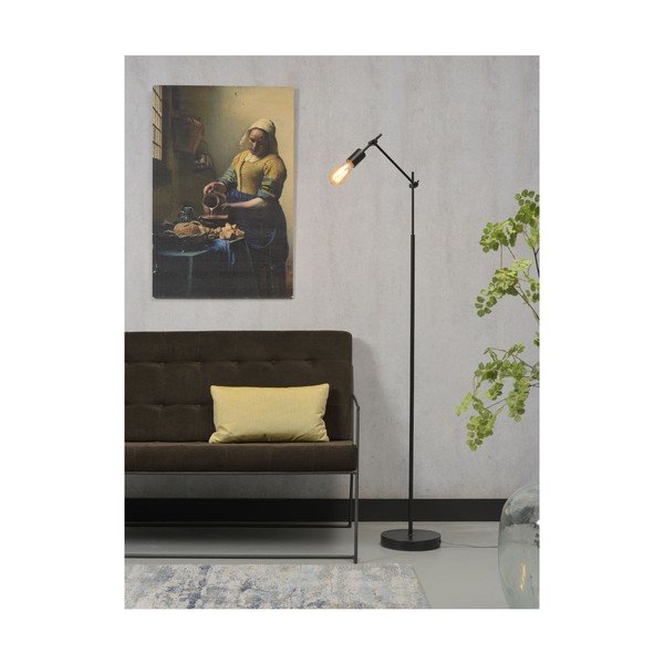 Lampada da terra nera con paralume in metallo (altezza 170 cm) Sheffield - it's about RoMi-image-2