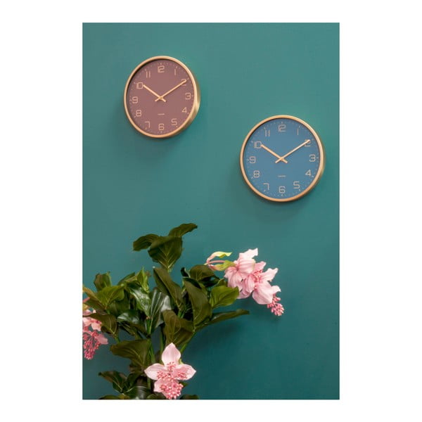 Orologio da parete blu Elegance Gold Elegance - Karlsson-image-4
