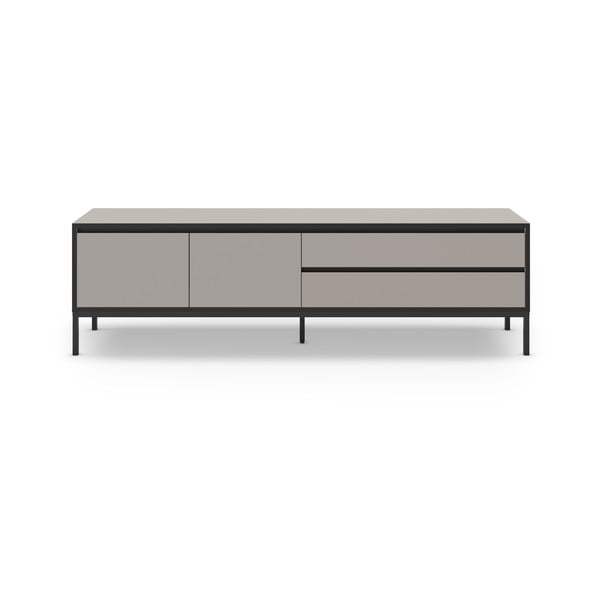 Tavolo TV grigio e beige 180x55 cm Lorenza - Marckeric