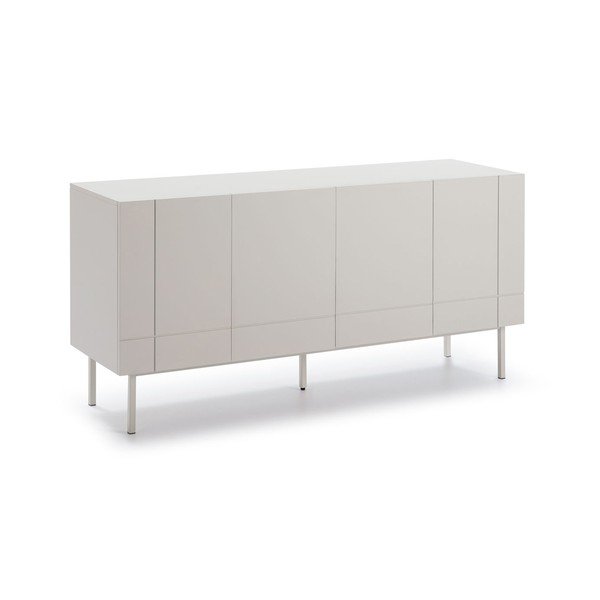 Cassettiera grigia e bianca Linea - Teulat-image-2