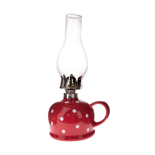 Lampada a cherosene in ceramica (altezza totale 28 cm) – Dakls