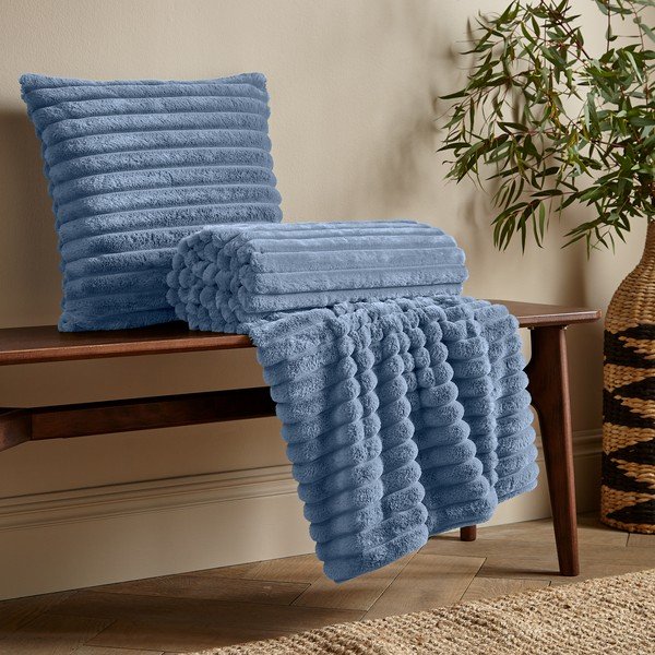 Cuscino decorativo in micropile 45x45 cm Cosy Ribbed – Catherine Lansfield-image-3