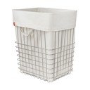 Cesta per il bucato argentata in metallo 64 l Store-It – Mette Ditmer Denmark