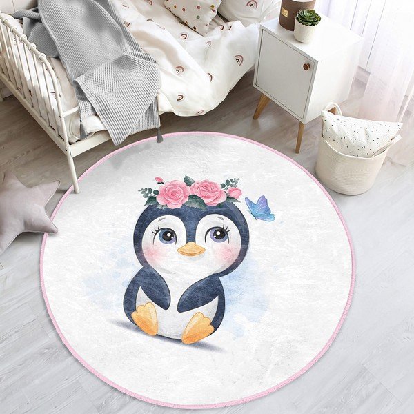 Tappeto bianco per bambini ø 100 cm Comfort - Mila Home-image-4