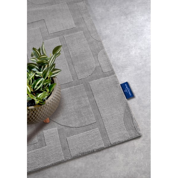 Passatoia grigia in lana tessuta a mano 80x250 cm Alexis - Villeroy&Boch-image-2