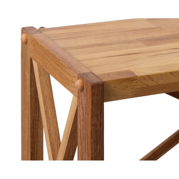 Scaffale effetto rovere colore naturale 70x161 cm X-Shelf - Unique Furniture-image-4