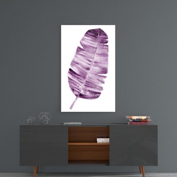 Pittura su vetro Lila , 46 x 72 cm Leaf - Insigne-image-1
