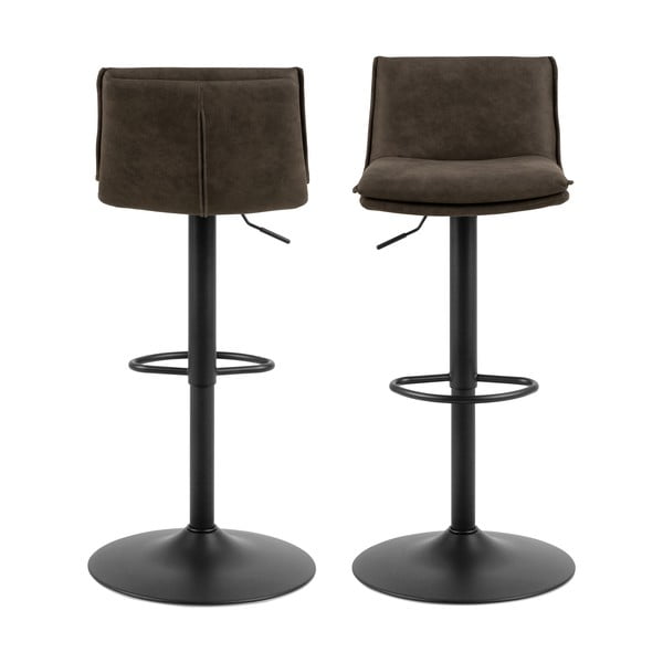 Sgabelli da bar marrone scuro in set di 2 107 cm Flynn - Actona-image-2