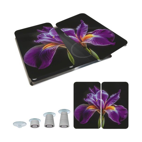 Set di copri fornelli in vetro temperato 2 pz 52x30 cm Abdeckplatte  – Wenko-image-2