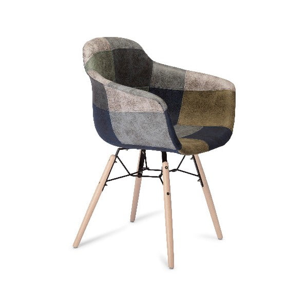 Šedá jídelní židle s nohami z bukového dřeva Furnhouse Flame Patch-image-2