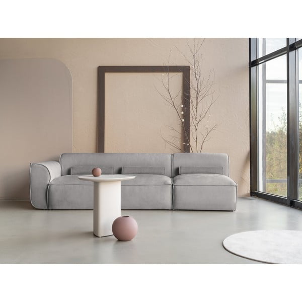 Chaise lounge componibile grigio chiaro (con penisola a sinistra) Flex Felix – Miuform-image-1