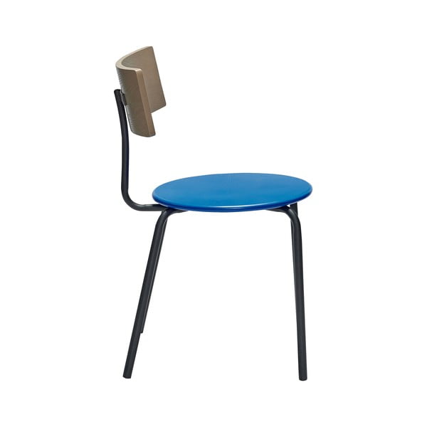 Sedie da pranzo in colore blu e naturale in set di 4 pezzi Koi - Hübsch-image-2