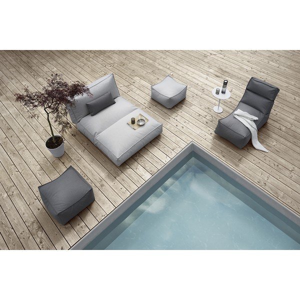 Pouf da giardino grigio scuro Coal Stay - Blomus-image-3