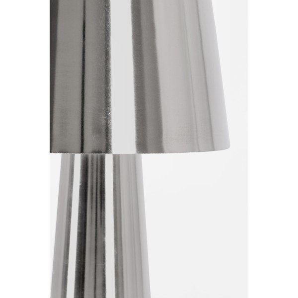 Lampada da tavolo LED argentata in metallo con paralume in metallo (altezza totale 51 cm) Turner – Bizzotto-image-2