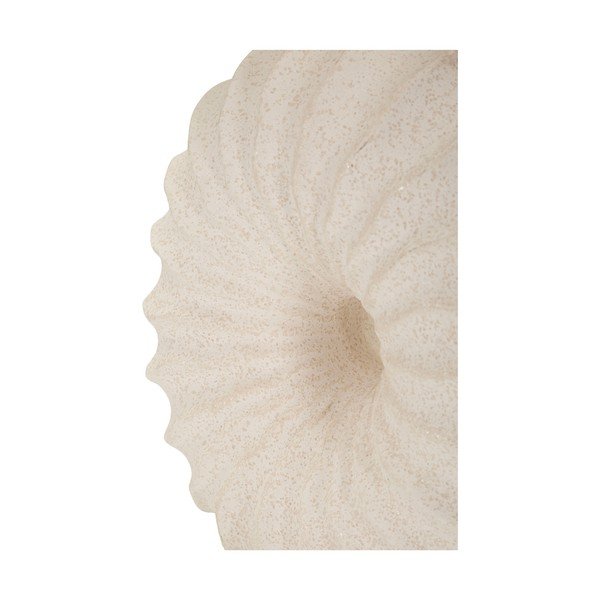 Lampada da tavolo color crema in ceramica con paralume in tessuto (altezza totale 40 cm) Anemone – Mauro Ferretti-image-4