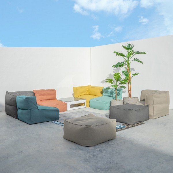 Poggiapiedi da giardino blu Gissele - LDK Garden-image-1