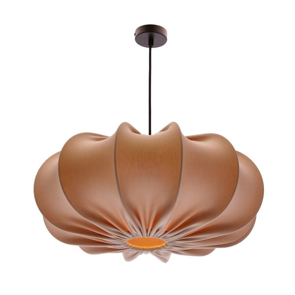 Lampadario beige con paralume in tessuto ø 52 cm Cafee – Candellux Lighting-image-3