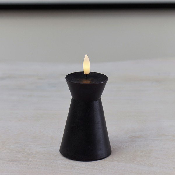 Candela a LED con alimentazione a batteria (altezza totale 10 cm) Sille Cone – Sirius-image-2