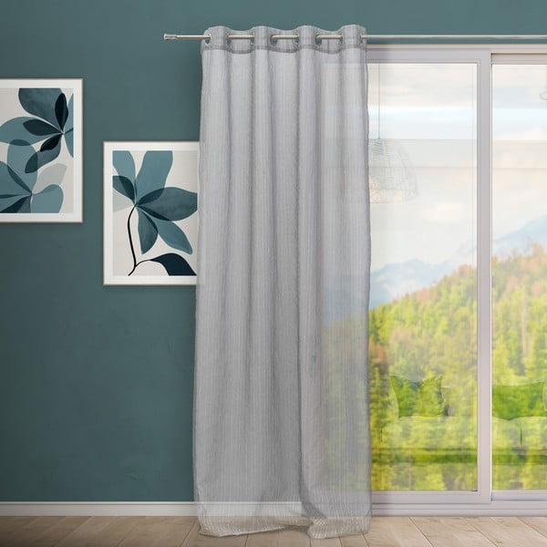 Tenda sottile grigia 140x260 cm Vertical Thread – Casa Selección-image-1