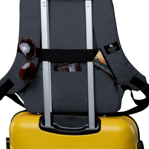 Zaino antracite con porta USB My Valice GALAXY Smart Bag - Myvalice-image-2