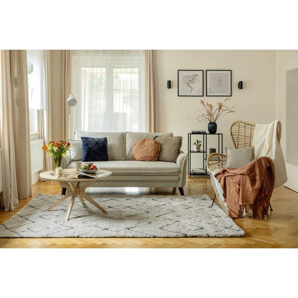 Divano letto crema 225 cm Charming Charlie - Miuform-image-3