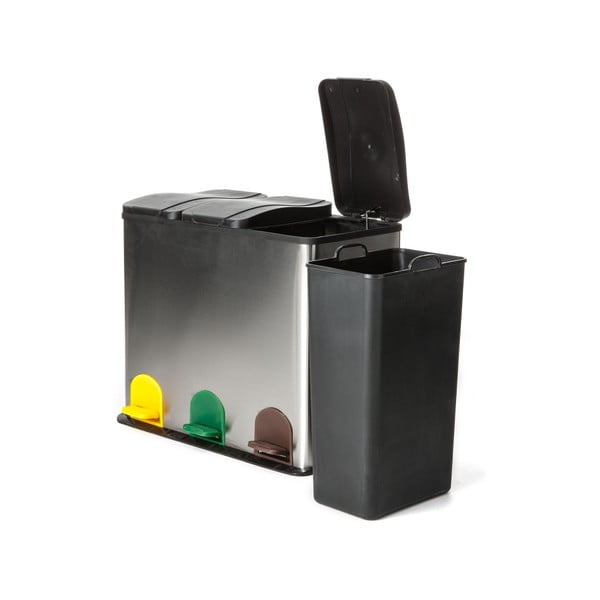 Cestino per il riciclaggio in argento , 60 l Recycle - Tomasucci-image-2