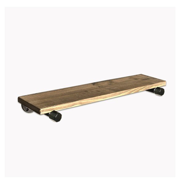 Scaffale da parete in legno Raffik Pipe - Evila Originals-image-1