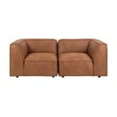 Divano in similpelle marrone cognac 208 cm Fairfield Kentucky - Bonami Selection