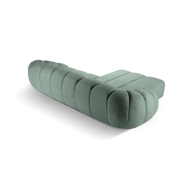 Divano angolare in verde chiaro (con penisola a sinistra) Diana – Micadoni -image-3